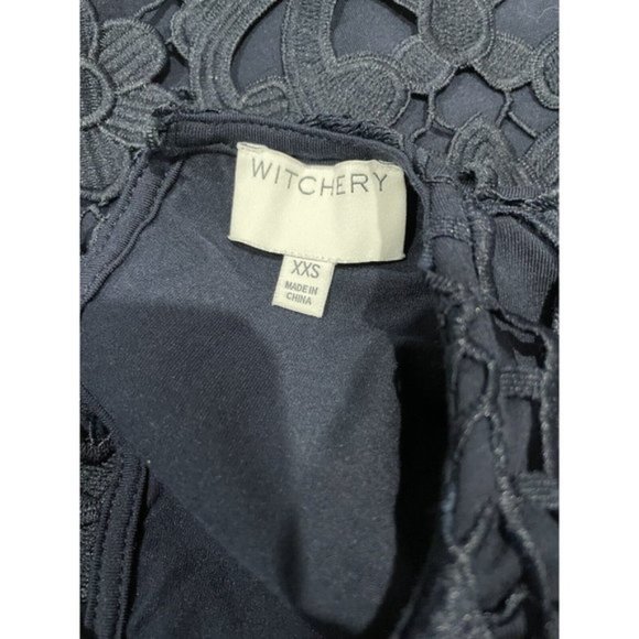 Witchery Lace Overlay Blouse Size XXS - Picture 5 of 6